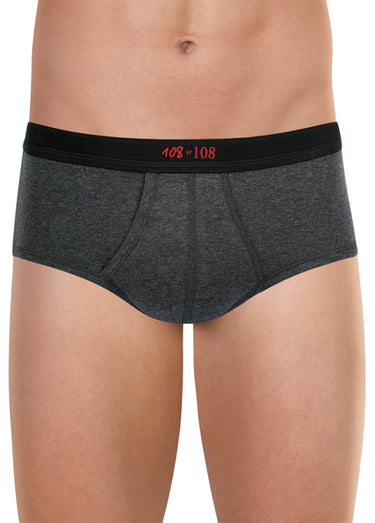 Slip pur coton homme Gris Anthracite