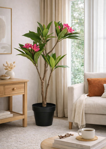 Plante artificielle frangipanier vif Vert