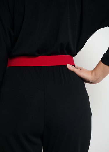 Ceinture élastique avec boucle métal Rouge