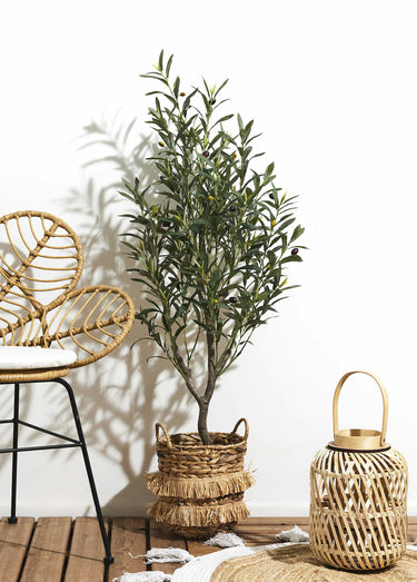 Grande plante artificielle olivier Vert