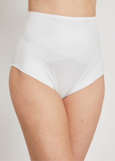 Culotte gainante taille haute Blanc