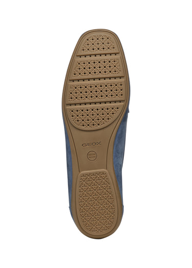 Mocassins chic cuir semelle fine Bleu Marine