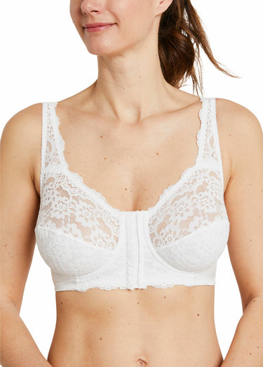 Soutien-gorge avec armatures ouvert devant Blanc