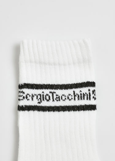 Chaussettes sport assorties avec coton Blanc