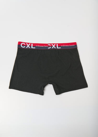 Boxer uni avec coton, ceinture logo Noir