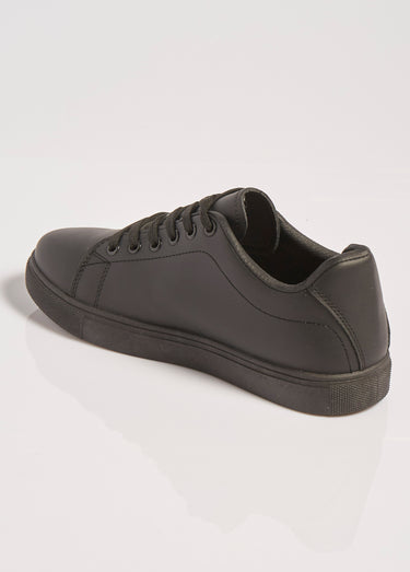 Sneakers monochromes, style essentiel Noir