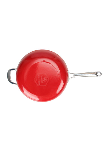 Sauteuse 32cm fonte tous feux antiadhésive Rouge
