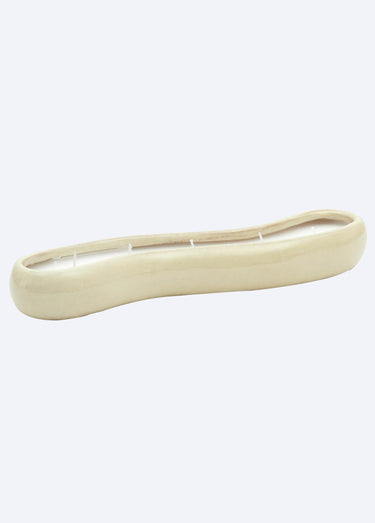 Bougie design en céramique, long 30cm Vert