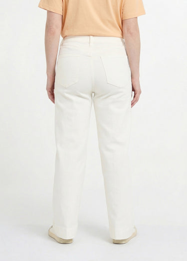 Jean avec pli permanent, spécial PETITE Blanc