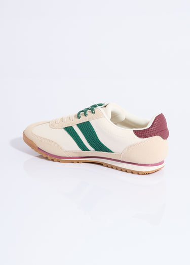 Baskets multimatières + 2 paires lacets Vert