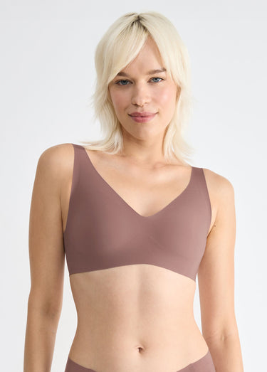 Soutien gorge invisible microfibre Cacao