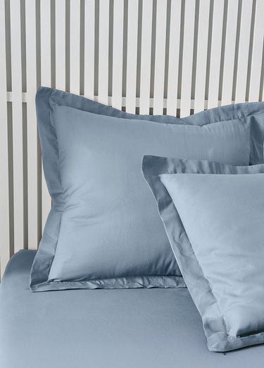 Taie d'oreiller coton unie Denim