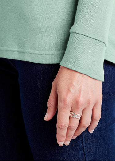 Sous-pull chaud col roulé maille interlock unie Vert