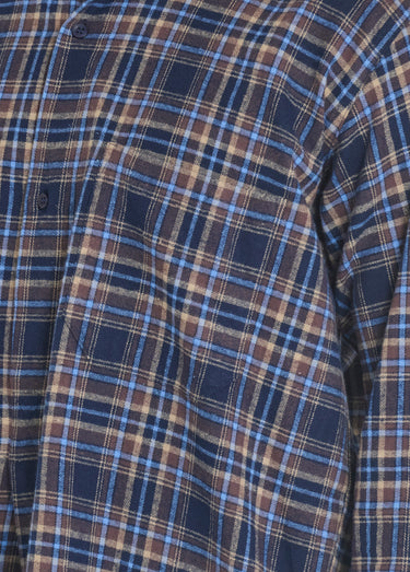 Chemise de travail chaude flanelle à carreaux Carreaux Bleu