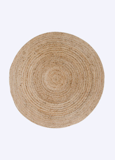 Tapis rond jute tressée, diam. 180cm Naturel