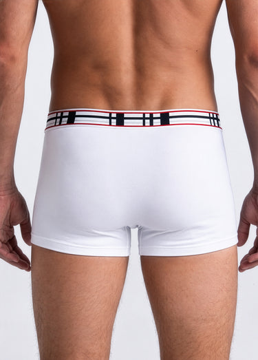 Boxer fermé coton stretch - lot de 2 Blanc Lot2