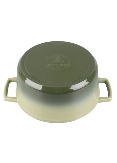 Cocotte fonte ronde 25cm, Masseiron 4O Vert