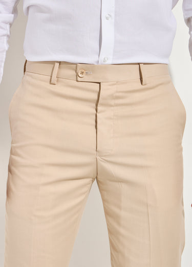 Pantalon de costume uni beige Beige