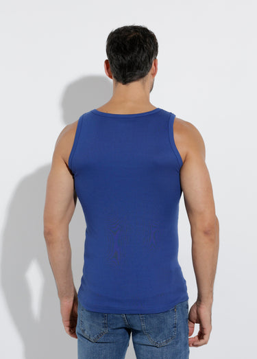 T-shirt athlétique coton - lot de 3 Indigo Lot3