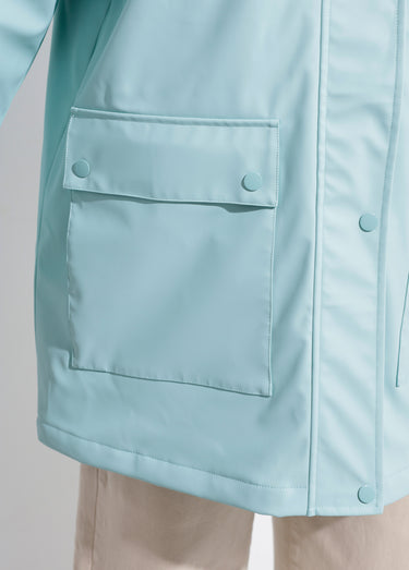 Parka à capuche zippée pressionnée déperlante Opaline