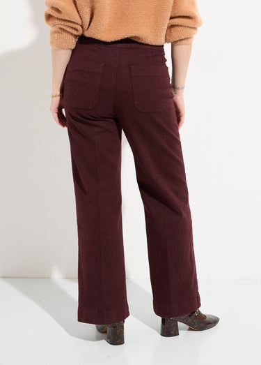 Jean avec boutons métal, spécial PETITE Bordeaux