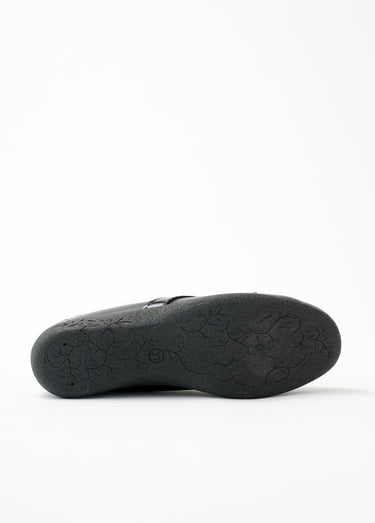 Ballerines croisées largeur confort cuir Noir