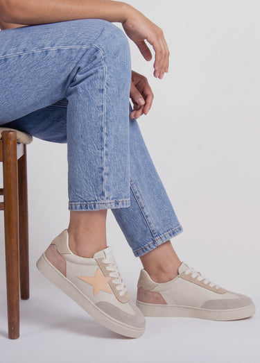 Baskets à lacets avec détail étoile Mauve