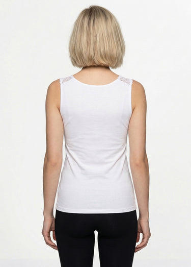 Maillot de corps sans manches - lot de 2 Blanc Lot2