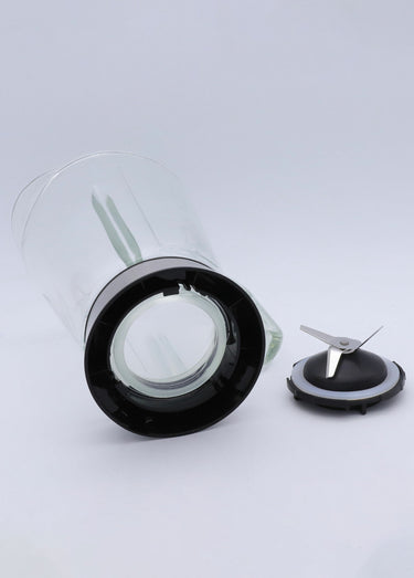 Blender 1,5L en verre et métal brossé Noir