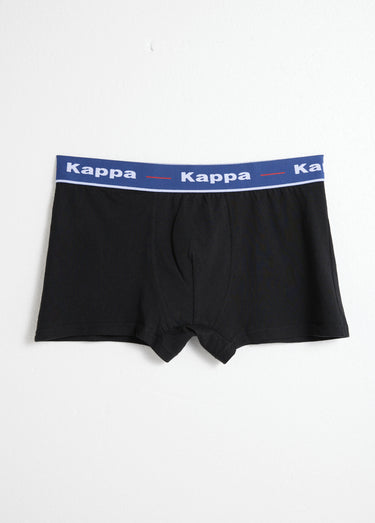 Boxers ceinture élastiquée contrastée Noir / Blanc