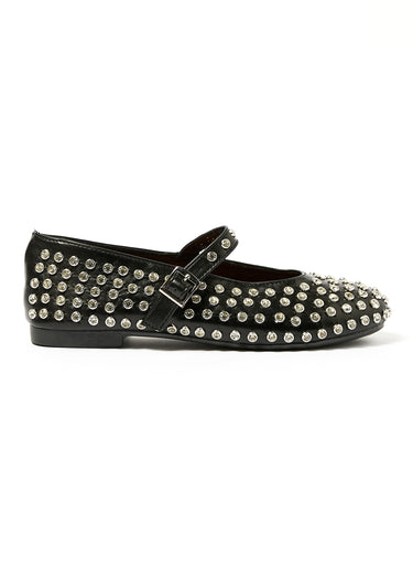 Babies avec clous strass fantaisie Noir