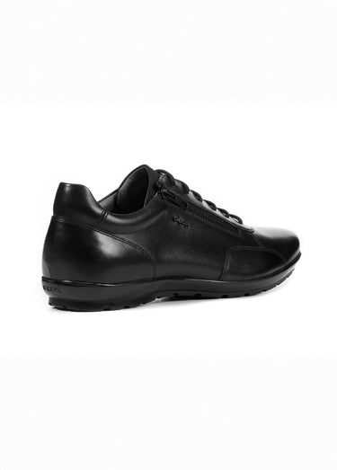 Derbys en cuir tendance à lacets Noir