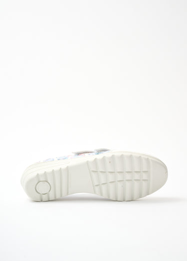Derbies cuir largeur confort scratchés Imprime