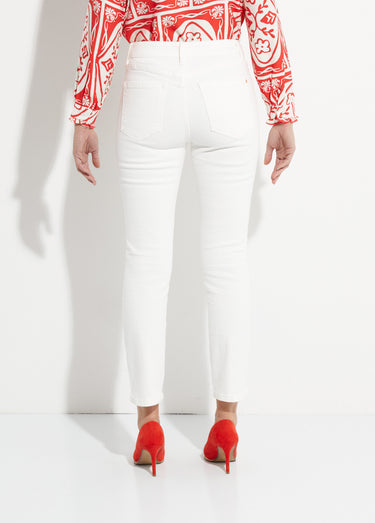 Jean slim en denim, spécial PETITE Blanc