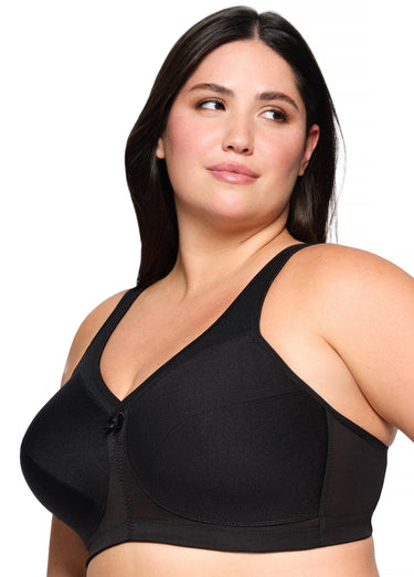 Soutien-gorge MagicLift Maintien Actif Sans Armatures Spécial Grandes Tailles n°1005 Noir