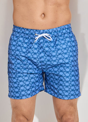 Short de bain imprimé fantaisie crabe Imprimé marine