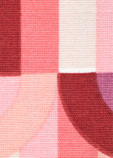 Coupon tissu déco, rainbow 2x1,4m Imprime/Rose