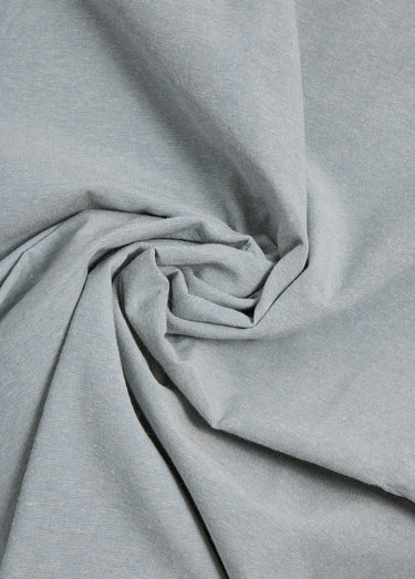 Coupon tissu coton épais style chambray Bleu