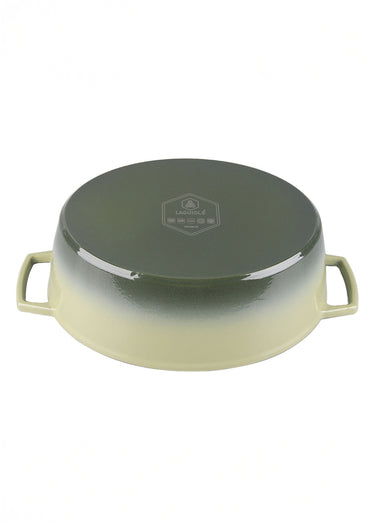 Cocotte fonte ovale 33cm, Masseiron 4O Vert