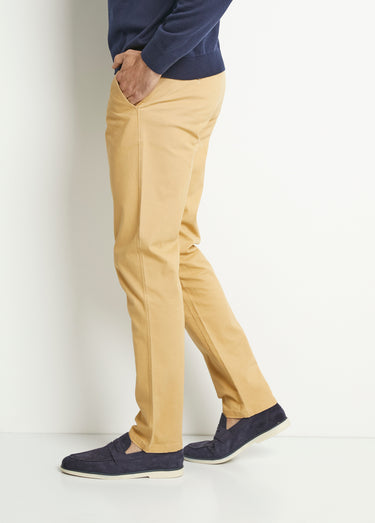Pantalon chino droit toile Beige