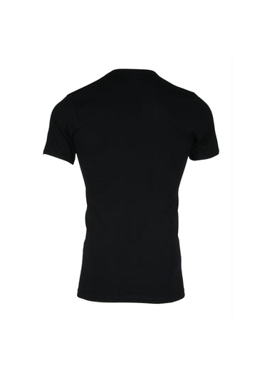 T-shirt à col invisible Noir