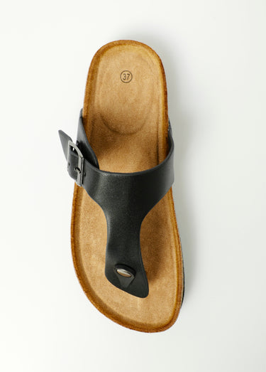 Mules entredoigts avec semelle ergonomique Noir