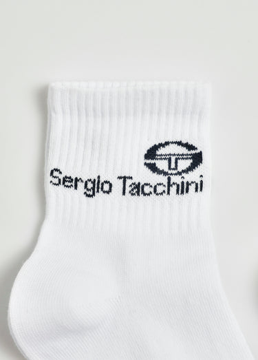 Lot de 3 Chaussettes basses côtelées Blanc