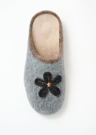 Chaussons mule compensés largeur confort Gris