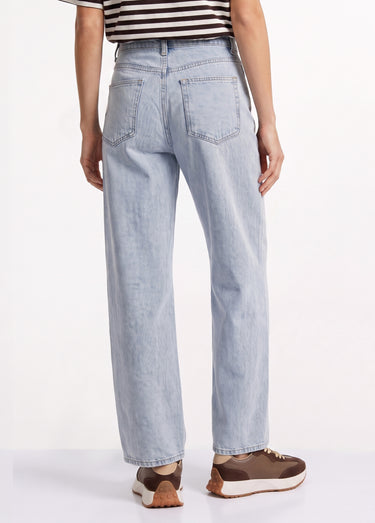 Jean cropped coupe balloon, bas resserré Bleach
