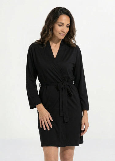 Ensemble Nuisette + peignoir Noir