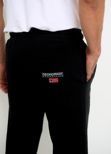 Pantalon de jogging molleton pour homme Noir