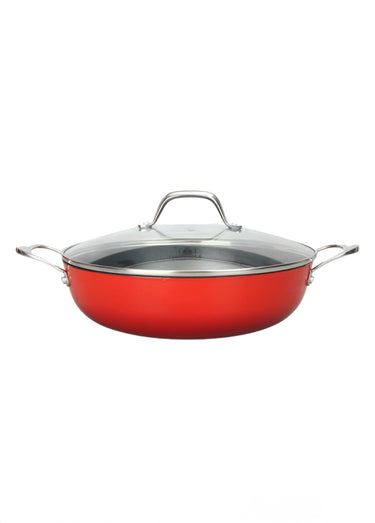 Sautoir 28cm fonte tous feux antiadhésive Rouge