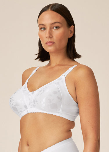Soutien-gorge sans armatures minimiseur Blanc