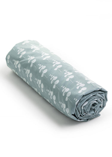 Drap housse percale de coton EUCALYPTUS Vert